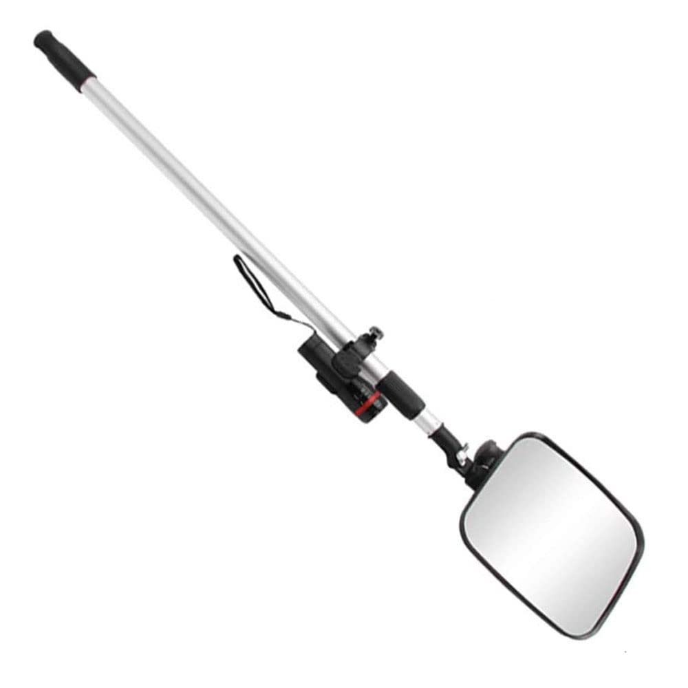 YNIYUJKL Vehicle Inspection Reflectors Mirror, Safety Inspection Of Telescopic Bottom Detection Mirrors, Acrylic Convex Mirrors, With Lights And Casters,20Cm×24Cm