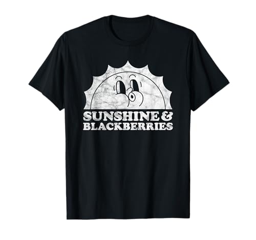 Photo de Sunshine and Blackberries Rétro Vintage Sun Blackberry T-Shirt