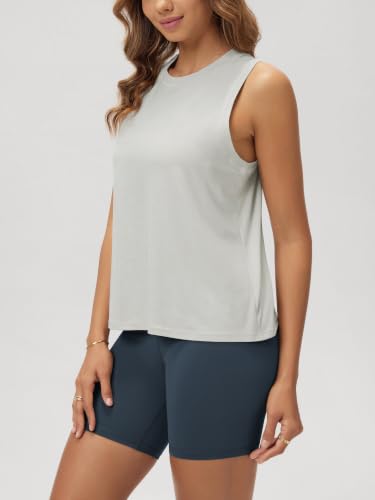 Image of ODODOS Women's Performance Tank Ultra Soft odSTRATUM Tech Sleeveless Tee Shirts High Crew Neck Pullover Top
