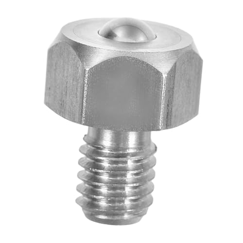 JECOMPRIS High-Strength Stainless Steel Ball Head Bolt for Industrial Use Low-Friction Roller Screw Adjustability and Hexagonal Structure for Versatile Mechanical Applications