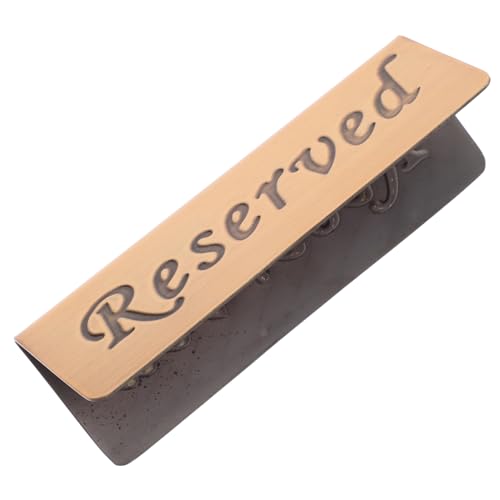 PRETYZOOM Reserved Table Sign Restaurant Reserved Seating Sign for Conference Rooms Clubs Elegant Finish for Event Reservations Bottle Service
