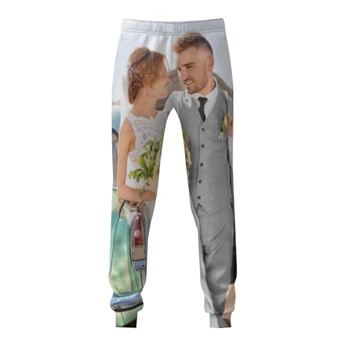 Custom Sweatpants for Men Women Personalized Sweatpants with Photo Logo Text Design Your Own Pants for Gift2