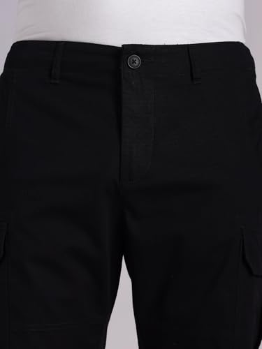 Image of Thomas Scott Men's | Regular Fit | 100% Cotton | Solid | Breathable Lightweight | 6-Pocket Cargo Shorts | Cricket Club Collection