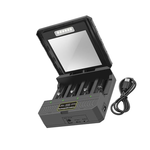 Image of USB C Solar Battery Charging Adapter 4 Slot Case Battery Charging Case for 26650 /21700 /18650 /18500 /16340 Type C Interface 4-Slot Outdoor Charger