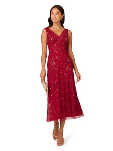 Image of Adrianna Papell Women's Beaded Mesh Dress