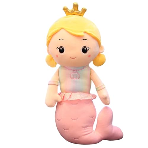 Image of Cute Plush Toy for Kids | | Soft Toys | Birthday Gift for Girls /Wife, Boyfriend /Husband, Soft Toys for Girls, Baby Toy (Random Color) Pack of 1 (Mermaid Princess Plush Doll (Pink))