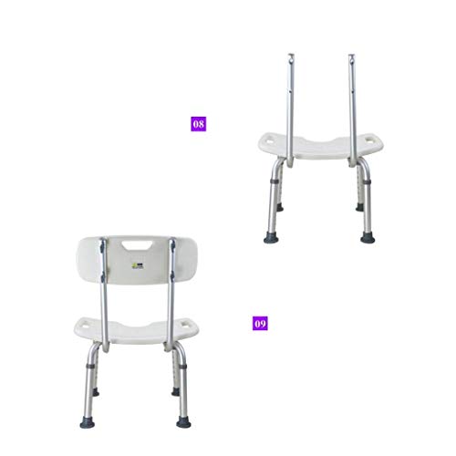 Siège pour tabouret de bain réglable et banc de douche léger