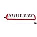 Beginner Melodica, 32 Keys Simple Melodica Portable Melodica with Carry Bag Melodica with Cornet Mouthpiece for Children Beginner Musical Training(red)