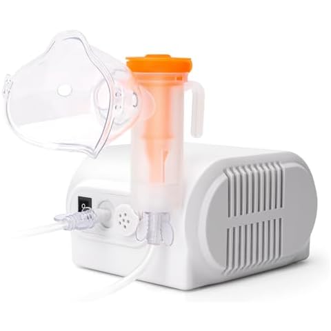 Nebulizer Machine for Adults and Kids, Compressor Nebulizer with A Set of Accessories, Jet Nebulizer of Cool Mist, Desktop Nebulizer with Compressor System for Breathing Problems Cover