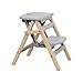 グレージュ こども 踏み台 子供 キッズステップ 折りたたみ ストッパー付き 子ども 木製 軽量 ふみ台 キッズ ステップ ステップ台 2段 おしゃれ 洗面所 洗面台 トイレ 手洗い ストッパー ロック機能 子供用 子ども用