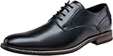 Jousen Men's Dress Shoes Plain Toe Oxford Classic Formal Derby Shoes Business Oxfords (AMY604 Black 12)