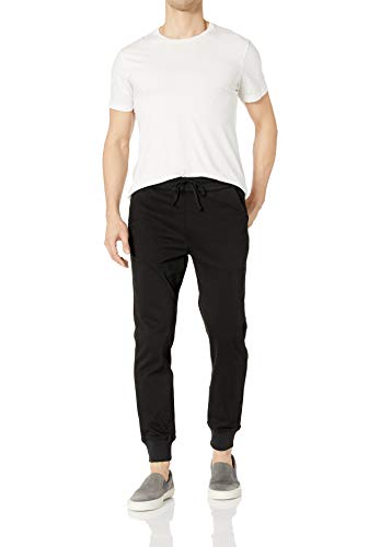 PAIGE Men's Hayden Jogger Pants, Black Gravel, Medium