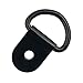 EXCELFU 30 Pack Small Steel D-Ring Tie Downs, D Rings Anchor Lashing for Loads on Case Truck Cargo Trailers RV Boats, Black