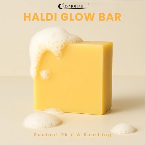 Image of Haldi Hustle Bar with 2% Kojic Acid, Cold Processed Handmade Soap, 100g (8)