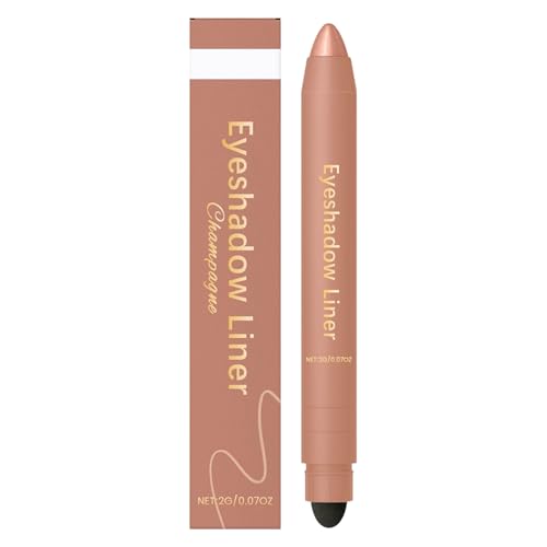 Pen De Delineador De Ojos, Fórmula Impermeable De Larga Duración, 1.4x13.1 Cm, Delineador De -s De Resaltador, Barra De Sombra De Ojoss, Lápiz De Línea De Ojos De Precisión 2 En 1, Para Mujeres