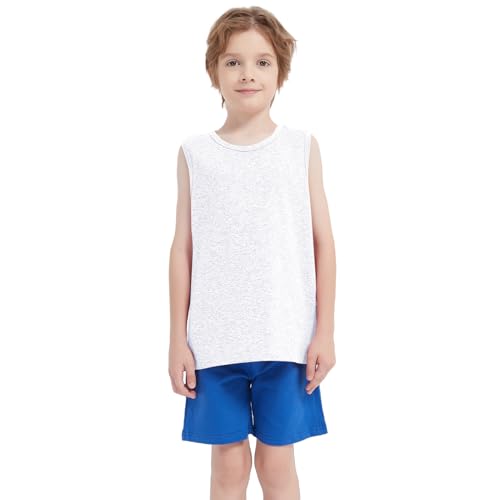 Image of 4 Pack Boys Toddler French Terry Cotton Shorts with Drawstring for Kids