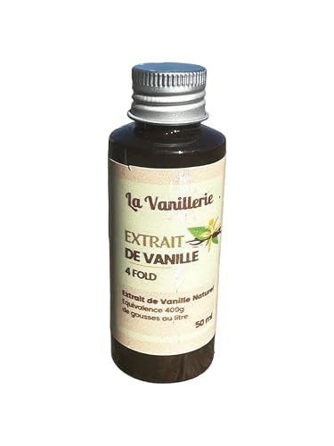 Extracto de Vainilla Borbón de Madagascar Sin Granos 4 Fold Con Alcohol 50ml