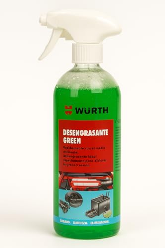 WURTH Desengrasante Industrial GREEN – 500 ml – Eliminador de Grasa Ecológico – Limpieza Profesional Multiusos – Fórmula Biodegradable
