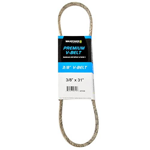 MaxPower Courroies 347436, renforcé au kevlar, 3/8 x 31 - 3L310 - longueur extérieure L(a) 790 mm.