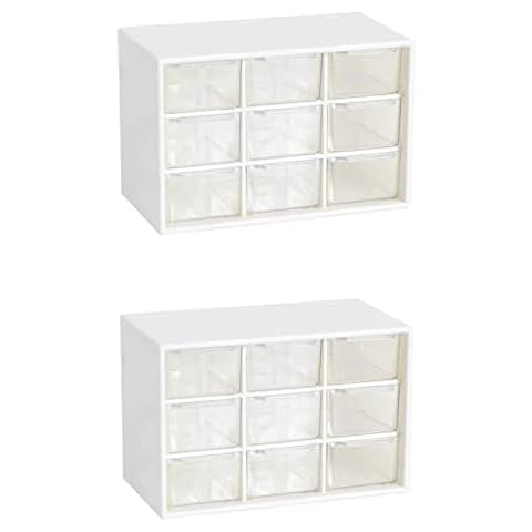 Feadily Small Parts Organizer 9 Drawer Cover