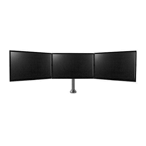 Seneca SD13 Triple Arm Desktop Monitor Mount for 13-27 Screens | Supports up to 17.6 lb (8 kg) | 90° of Tilt | 180° of Swivel | VESA 75x75 and 100x100 | Solid Steel Construction