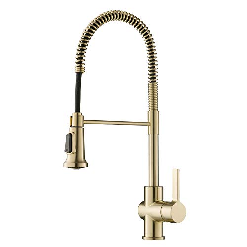 Kraus Britt Commercial Style Kitchen Faucet In Spot Free Antique Champagne Bronze, Kpf-1690Sfacb #TOP5