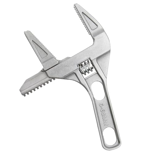 QTMMC Adjustable Spanner Wrench 6-68mm Wide Jaw Opening Plumbing Spanner 2-in-1Ultra-Thin Shifting Spanner 200mm Aluminum Alloy Plumbers Wrench Pipe Basin Hand Tools for Bathroom Washbasin Tube 7 QTMMC Adjustable Spanner Wrench 6-68mm Wide Jaw Opening Plumbing Spanner 2-in-1Ultra-Thin Shifting Spanner 200mm Aluminum Alloy Plumbers Wrench Pipe Basin Hand Tools for Bathroom Washbasin Tube - Image 7