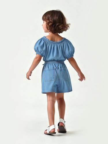 Max Pure Cotton Western Skort Light Blue - Image 2 thumbnail