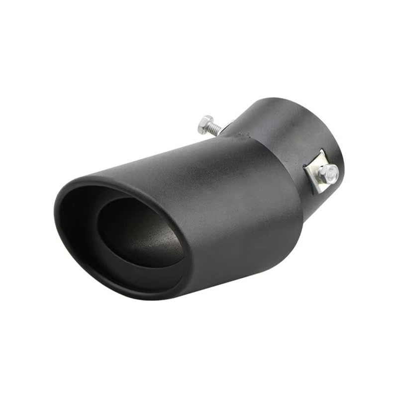 Tubo Escape Trasero Punta De Escape Universal Para Coche, Silenciador Redondo Aleación Aluminio, Embellecedor Trasero, Boquilla Tubo, Entrada 63mm Boquilla Escape