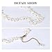IDOKAWA Dainty Choker Necklace for Women Baroque Pearl Necklace White Natural Freshwater Pearl Strand Necklace Sterling Silver for Women/Mother/Bridesmaids Fashion Jewelry Gifts for Wedding Birthday
