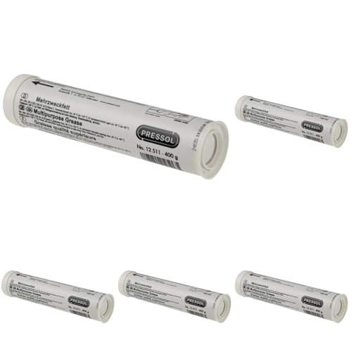 Cartouche 12511 de graisse 400gr blanc en lot de 5 pour l'entretien et la lubrification mécanique