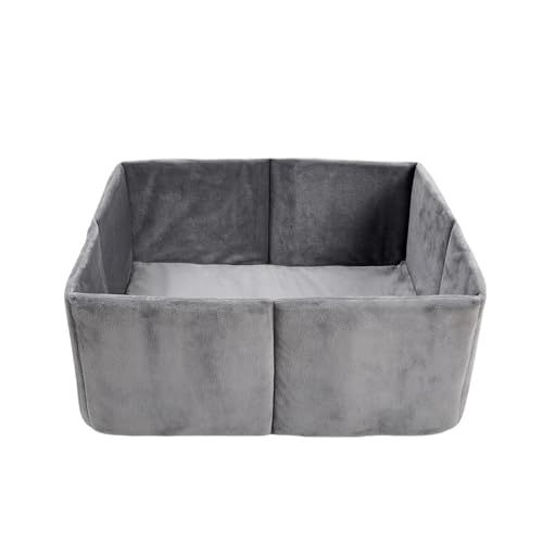 Katzenhöhlen & Häuser, Außenkatze Höhle warme Hundehöhle, Abnehmbarer Hundzwinger mit waschbarem Kissen, 48x37x19cm, beruhigender Schlafheim, leicht zu reinigen, ideal für kleine Tiere, Winterwärme