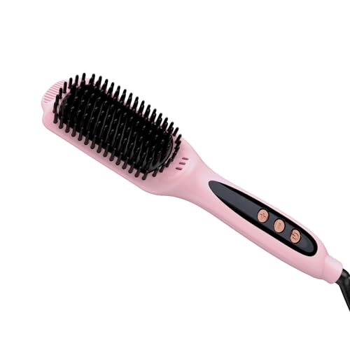FOCALA Cepillo Alisador Pelo: Peine Alisador de Cabello - 12 Temperatura Regulable 120-230ºC Para...