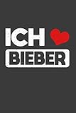  Ich liebe Bieber: Liniertes DinA 5 Notizbuch für Animal, Tier-Fans und Tierliebhaber Wildtier Liebende Notizheft