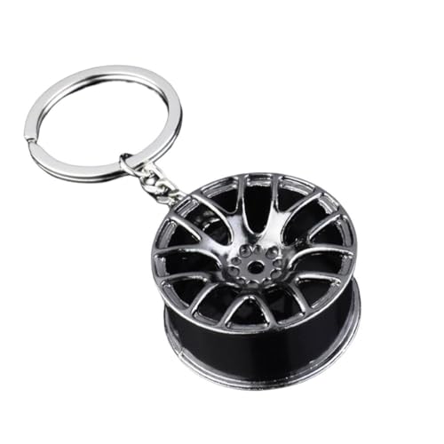 KIXZSAZ Voiture roue jante modèle porte-clés Portable porte-clés anneau sac à sac à main...