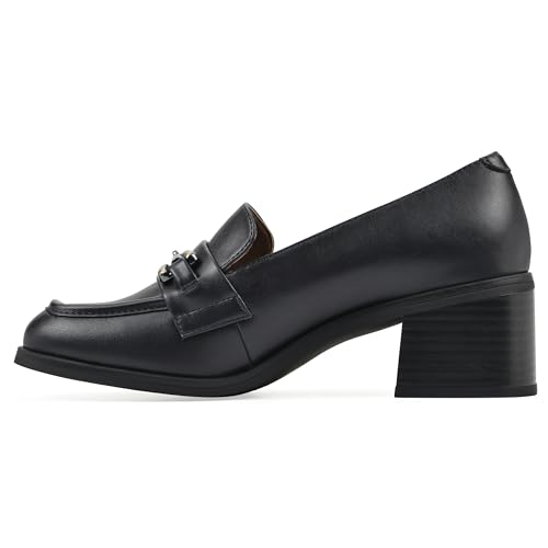 WHITE MOUNTAIN Women's Nacho Block Heel Loafer4
