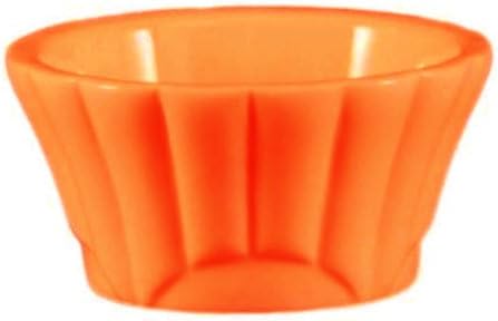 3 oz Brown Floral Ramekin 48 Ct