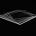 Yiqihighgo Optical Glass,Optical Lens,Fused Quartz Plates,Fused Silica Glass,Quartz Sheet (Industrial Grade, 50 x 50 x 1 mm,5 PCS)