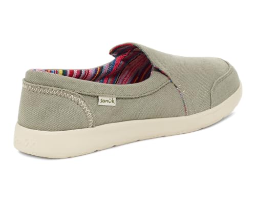 Image of Sanuk Womens Sidewalk Surfer Lite Slip Ons | Womens Shoes | Slip On Shoes for Women | Comfort Foam Footbed
