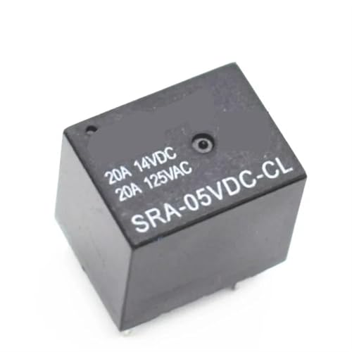 Relés SRA-05VDC-CL de alta durabilidad con pines T74 y conmutación estable de 20A