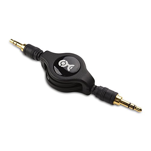 Cable Matters 2-Pack Gold-Plated Retractable Aux Cable - 2.5 Feet #TOP2