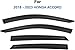 Window Visors Rain Guards for 2018-2023 Honda Accord, Out-Channel Window Vent Wind Deflectors Visors Shades for 18-23 Accord 19 20 21 22