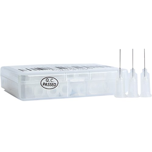 BSTEAN 50 Pack Blunt Tip Dispensing Needle with Luer Lock, Industrial Unsterilized (27G, 1/2 Inch)