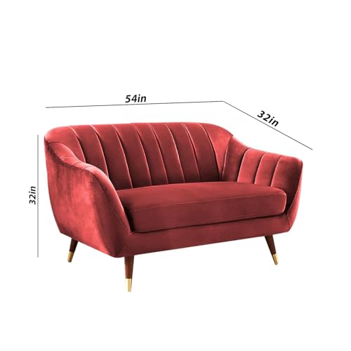 Image of Atticus 3+2 Seater Sofa Set for Living Room (Maroon Colour) Premium Fabric Sofa