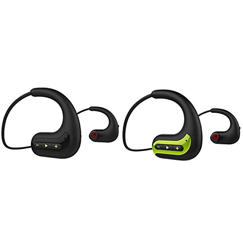 yasoe Auriculares InaláMbricos IPX8 S1200 Auriculares de NatacióN Impermeables Auriculares Deportivos Auriculares Bluetooth Reproductor de MP3 EstéReo 8G (Negro)