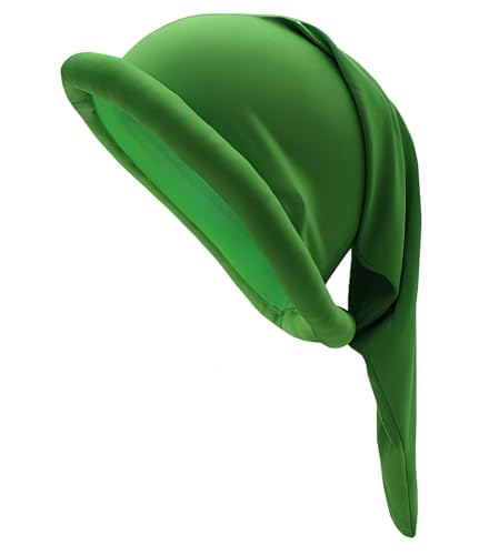 BEBAOVO Dwarf Hats Gnome Hat for Halloween Gnome Dwarf Cosplay Halloween Men Dwarf Costume Accessories Headwear (Green)