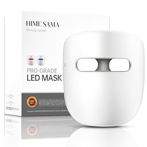 LED Face Mask, 8 Color LED Mask for Face Skin Care, FSA/HSA Eligible, Red Light Mask for Face, Infrared, Red & Blue Light Mask, Wrinkle Reduction, Wireless. (Miracle ACE RB-050)