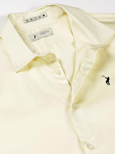 Image of Thomas Scott Men's | Solid | Full Sleeve | Slim Fit | Cotton Blend | Spread Collar | Casual Shirt