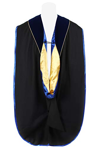 Newrara Unisex Deluxe Graduation Gown, Hood, Tam and 8 Sided Package4