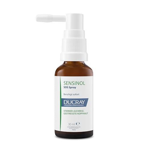 Ducray SENSINOL, Anti-Juckreiz Spray für empfindliche Kopfhaut, dermatologische Haarpflege für trockene, juckende Kopfhaut, klinisch getestet, 30 ml